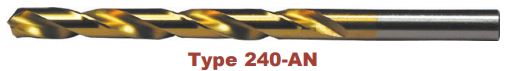 Viking Drill & Tool HSS Heavy Duty Jobber Length NAS 907B: Type 240-AN Titanium Nitride: Letter - Pack of 3
